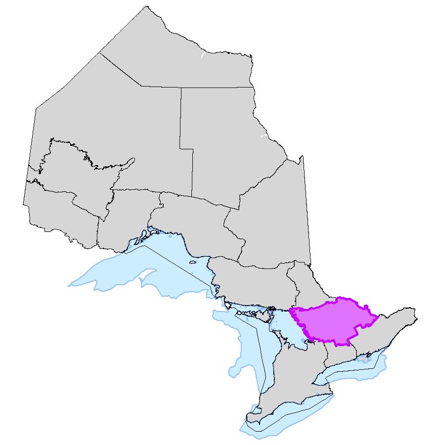 Fisheries management zone highlighted