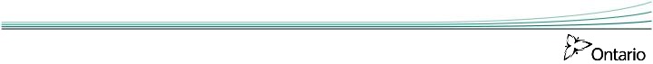 Ontario Government page footer