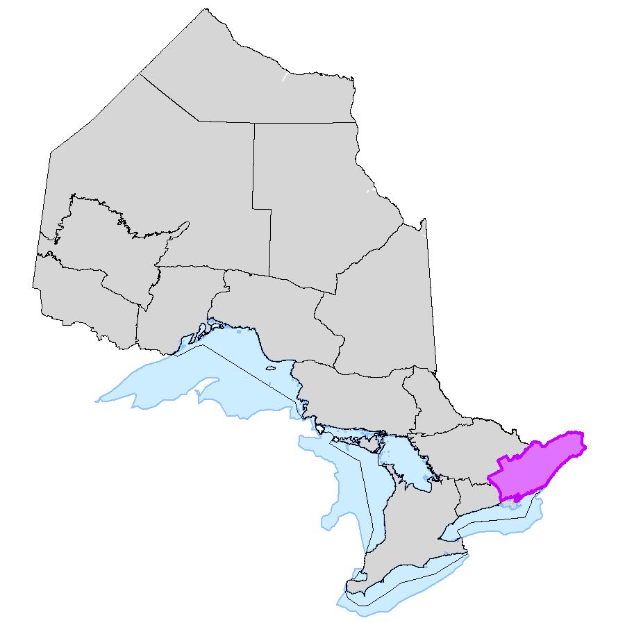 Fisheries management zone highlighted